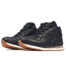 Кросівки New Balance 574 High Leather Black White Gym Winter С МЕХОМ Чорний