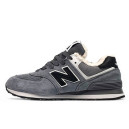 Кросівки New Balance 574 Grey Black White Winter С МЕХОМ Сірий
