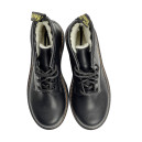 Черевики Dr. Martens Jadon Smooth Leather Platform Boots З ХУТРОМ Чорний