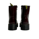 Черевики Dr. Martens Jadon Smooth Leather Platform Boots З ХУТРОМ Бордовий