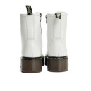 Ботинки Dr. Martens Jadon Smooth Leather Platform Boots (МЕХ) Черный/белый