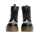 Черевики Dr. Martens Jadon Smooth Leather Platform Boots З ХУТРОМ Чорний