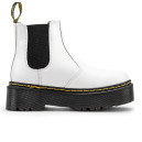 Черевики Dr. Martens 2976 Smooth Leather Platform Chelsea Boots З ХУТРОМ Чорний/білий