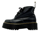 Черевики Dr. Martens Jadon Smooth Leather Platform Boots Ankle Black С ФЛИСОМ Чорний