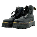 Черевики Dr. Martens Jadon Smooth Leather Platform Boots Black С ФЛИСОМ Чорний
