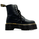 Черевики Dr. Martens Jadon Smooth Leather Platform Boots Black С ФЛИСОМ Чорний