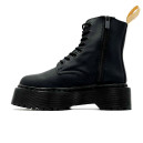 Boots Dr. Martens Jadon Smooth Leather Platform Boots Triple Black Zip С МЕХОМ Black