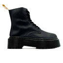 Boots Dr. Martens Jadon Smooth Leather Platform Boots Triple Black Zip С МЕХОМ Black