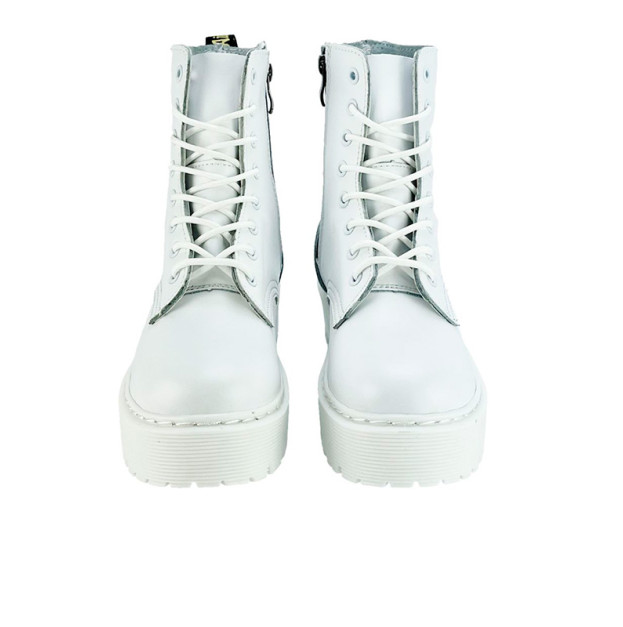 Dr. Martens Jadon Smooth Leather Boots Zip White