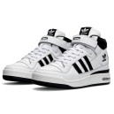 Кросівки Adidas Forum High White Black Чорний/білий