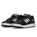 Кроссовки Adidas Forum 84 Low All Black White Черный/белый
