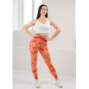 Спортивний одяг Легінси Персиково-Рожеві з Push-Up Ефектом Рожевий, Помаранчевий