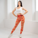 Спортивний одяг Легінси Персиково-Рожеві з Push-Up Ефектом Рожевий, Помаранчевий