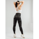 Спортивний одяг Легінси Коричнево-Чорні з Push-Up Ефектом Чорний, Коричневий