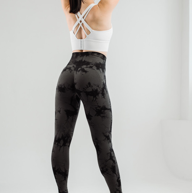 Легінси Коричнево-Чорні з Push-Up Ефектом