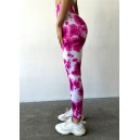 Спортивний одяг Легінси Рожево-Білі з Push-Up Ефектом Рожевий