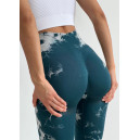 Спортивная одежда Легінси Зелено-Білі з Push-Up Ефектом Зеленый