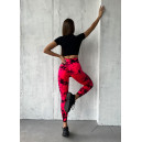 Спортивная одежда Легінси Червоно-Чорні з Push-Up Ефектом Красный