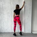 Спортивная одежда Легінси Червоно-Чорні з Push-Up Ефектом Красный