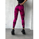 Спортивний одяг Легінси Рожево-Чорні з Push-Up Ефектом Рожевий