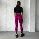 Спортивний одяг Легінси Рожево-Чорні з Push-Up Ефектом Рожевий