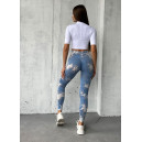 Спортивний одяг Легінси Небесно Голубі з Push-Up Ефектом Блакитний