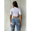 Спортивний одяг Легінси Небесно Голубі з Push-Up Ефектом Блакитний