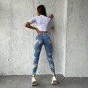 Спортивний одяг Легінси Небесно Голубі з Push-Up Ефектом Блакитний