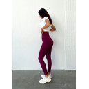 Спортивний одяг Легінси Бордові з Push-Up Ефектом Бордовий