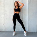 Спортивний одяг Легінси Чорні з Push-Up Ефектом Чорний