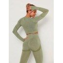 Спортивний одяг Легінси Оливкові з Push-Up Ефектом Оливковий