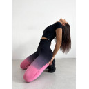 Спортивная одежда Легінси Чорно-Рожеві з Push-Up Ефектом Разноцветные