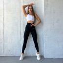 Спортивная одежда Легінси Чорні Yimria Unique з Push-Up Ефектом та Корсетом Черный