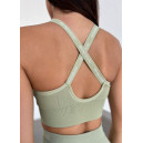 Sportswear Топ Спортивний на Застібці Оливковий Olive