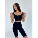 Sportswear Топ Спортивний на Застібці Чорний Black