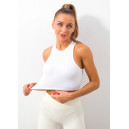 Спортивний одяг Кроп Топ Спортивний Білий Білий