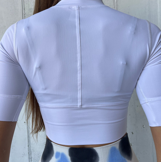 Кофта на Блискавці Біла