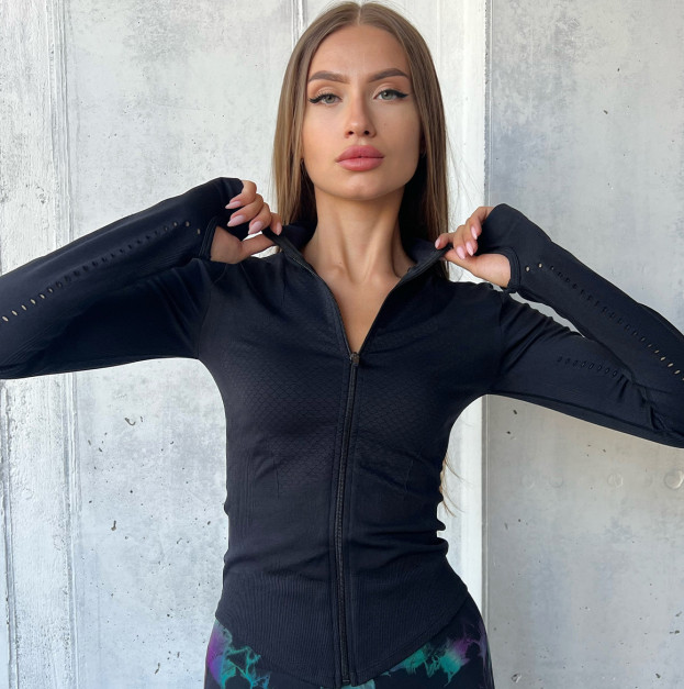 Кофта на Блискавці Чорна