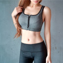 Спортивний одяг Топ Спортивний на Застібці Сірий Сірий