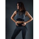 Спортивная одежда Топ Спортивний Чорно Сірий Серый