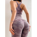 Спортивная одежда Топ Спортивний Рожево Сірий Серый, Розовый