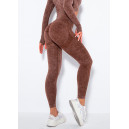 Спортивний одяг Легінси Коричневі з Push-Up Ефектом Коричневий