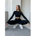Спортивний одяг Легінси Чорні з Push-Up Ефектом Чорний