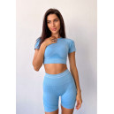 Sportswear Кроп Топ Спортивний Голубий Blue