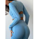 Кофти Рашгард Голубой Блакитний