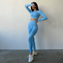 Спортивний одяг Легінси Голубі з Push-Up Ефектом Блакитний