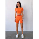 Спортивний одяг Кроп Топ Спортивний Помаранчевий Помаранчевий
