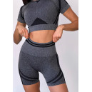 Shorts Спортивні Шорти Темно Сірі з Push-Up Ефектом Grey