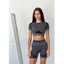 Shorts Спортивні Шорти Темно Сірі з Push-Up Ефектом Grey