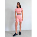 Спортивний одяг Кроп Топ Спортивний Рожевий Рожевий